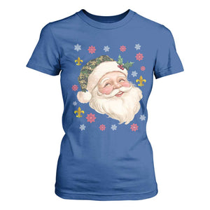 Funny Christmas Cajun Louisiana Santa Papa Noel T Shirt For Women TS11 Royal Blue Print Your Wear
