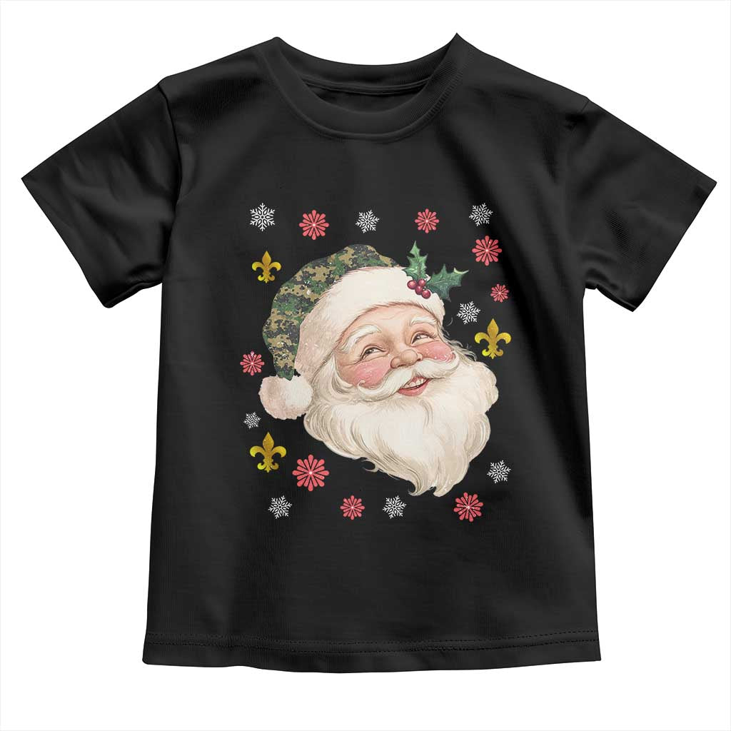 Funny Christmas Cajun Louisiana Santa Papa Noel Toddler T Shirt TS11 Black Print Your Wear