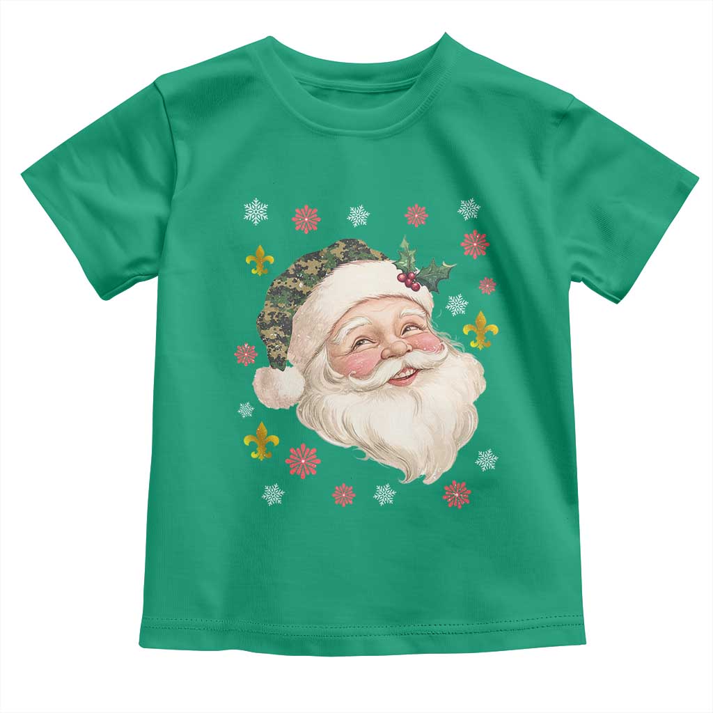 Funny Christmas Cajun Louisiana Santa Papa Noel Toddler T Shirt TS11 Irish Green Print Your Wear