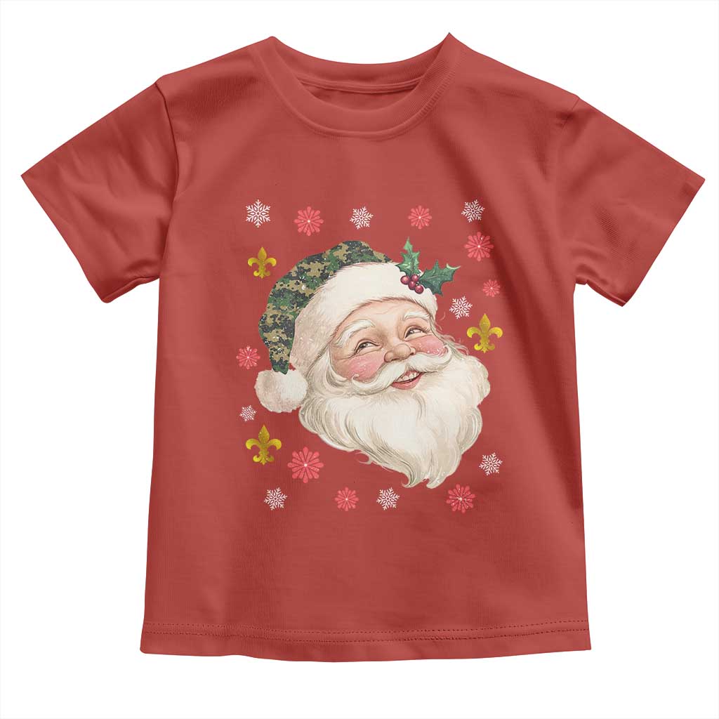 Funny Christmas Cajun Louisiana Santa Papa Noel Toddler T Shirt TS11 Red Print Your Wear