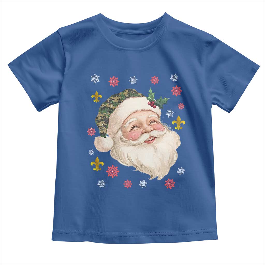 Funny Christmas Cajun Louisiana Santa Papa Noel Toddler T Shirt TS11 Royal Blue Print Your Wear