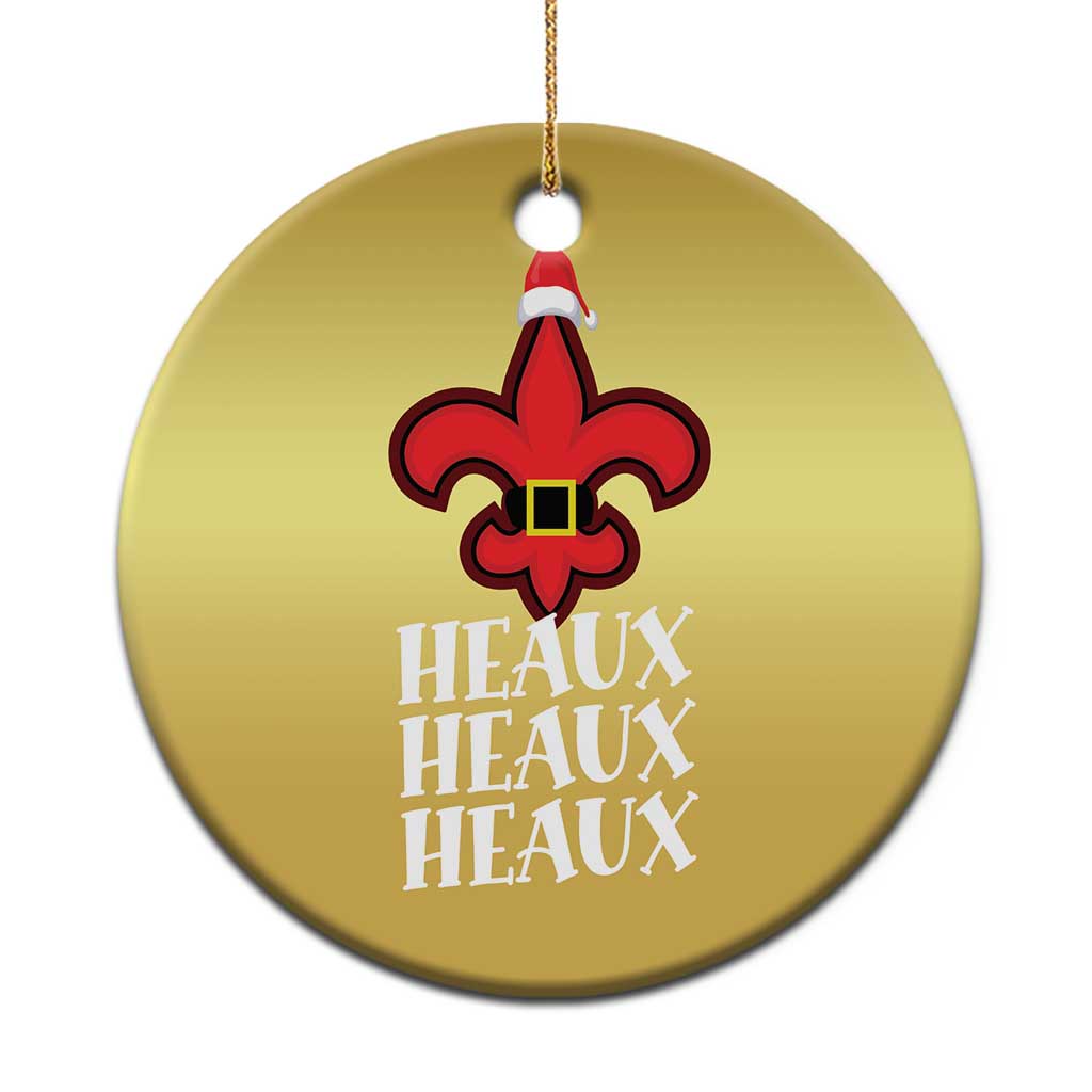Funny Cajun Louisiana Xmas Christmas Ornament Heaux Heaux Heaux New Orleans Santa Hat TS11 Print Your Wear