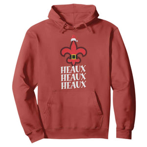Funny Cajun Louisiana Christmas Hoodie Heaux Heaux Heaux New Orleans Santa Hat TS11 Red Print Your Wear