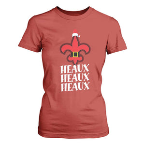Funny Cajun Louisiana Christmas T Shirt For Women Heaux Heaux Heaux New Orleans Santa Hat TS11 Red Print Your Wear