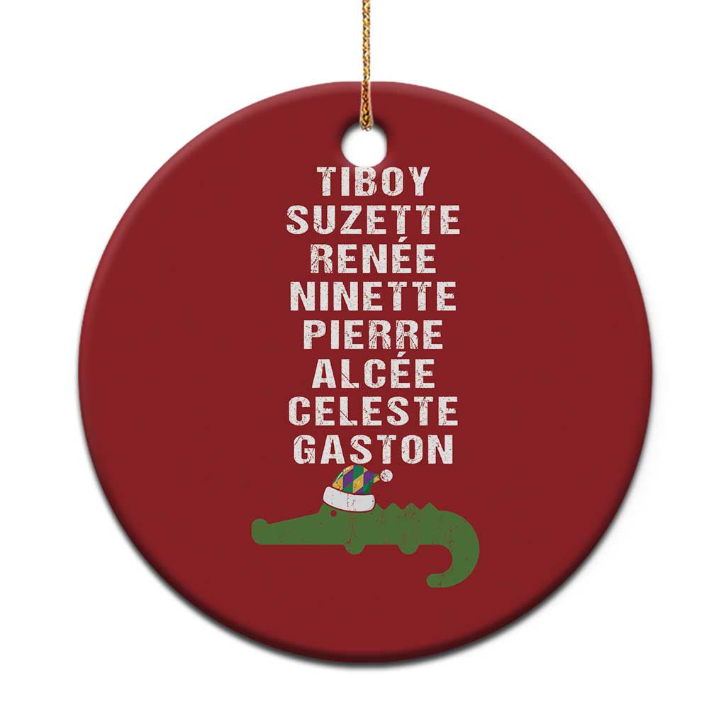 Funny Cajun Louisiana Xmas Christmas Ornament Eight Crocodiles New Orleans Santa TS11 Print Your Wear