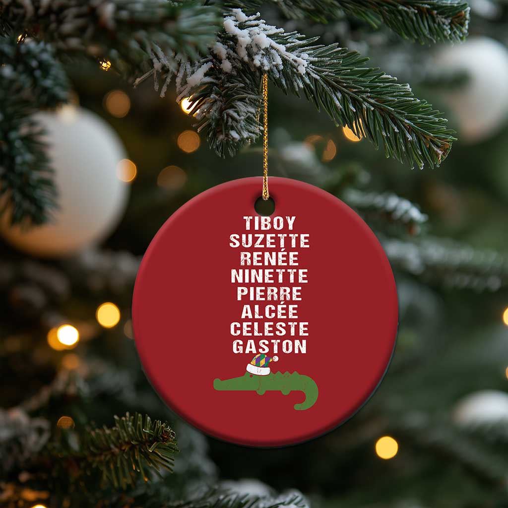Funny Cajun Louisiana Xmas Christmas Ornament Eight Crocodiles New Orleans Santa TS11 Print Your Wear