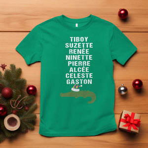 Funny Cajun Louisiana Christmas T Shirt Eight Crocodiles New Orleans Santa TS11 Irish Green Print Your Wear