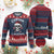 Funny Xmas Pirate Santa Ugly Christmas Sweater Captain Xmas Skull Candy Canes TS11 Burgundy Print Your Wear
