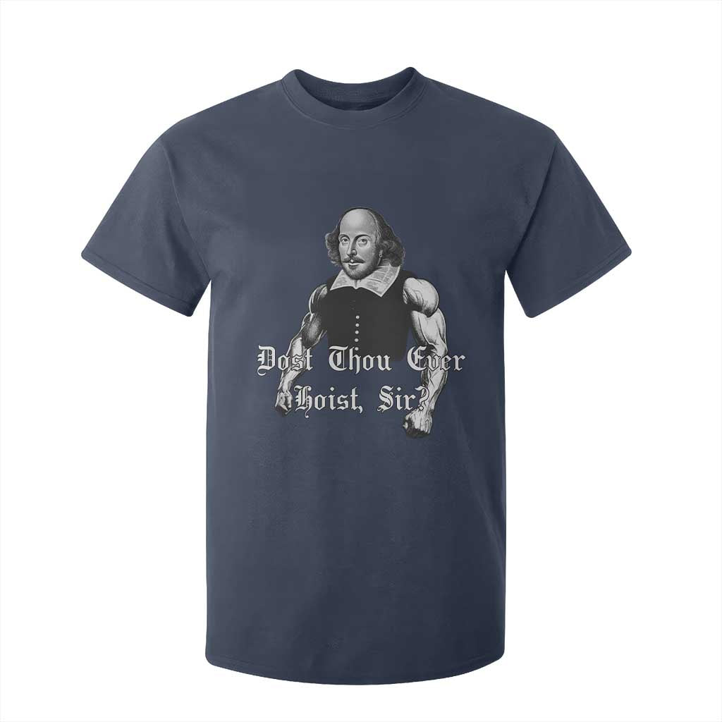 Funny Dost Thou Even Hoist Sir Gym T Shirt For Kid TS11 Navy Print Your Wear