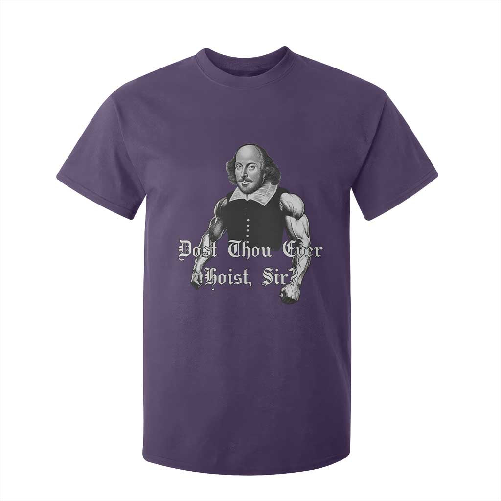 Funny Dost Thou Even Hoist Sir Gym T Shirt For Kid TS11 Purple Print Your Wear