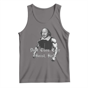 Funny Dost Thou Even Hoist Sir Gym Tank Top TS11 Deep Heather Print Your Wear
