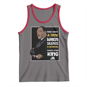 Martin Luther King Jr Quotes Tank Top There Comes A Time When Silence Is Betrayal MLK Day TS11 Deep Heather Red Print Your Wear