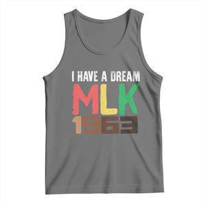 I Have A Dream Martin Luther King Tank Top MLK Day 1963 Speech TS11 Black Heather Print Your Wear
