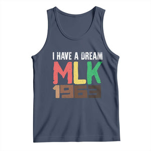 I Have A Dream Martin Luther King Tank Top MLK Day 1963 Speech TS11 Navy Print Your Wear