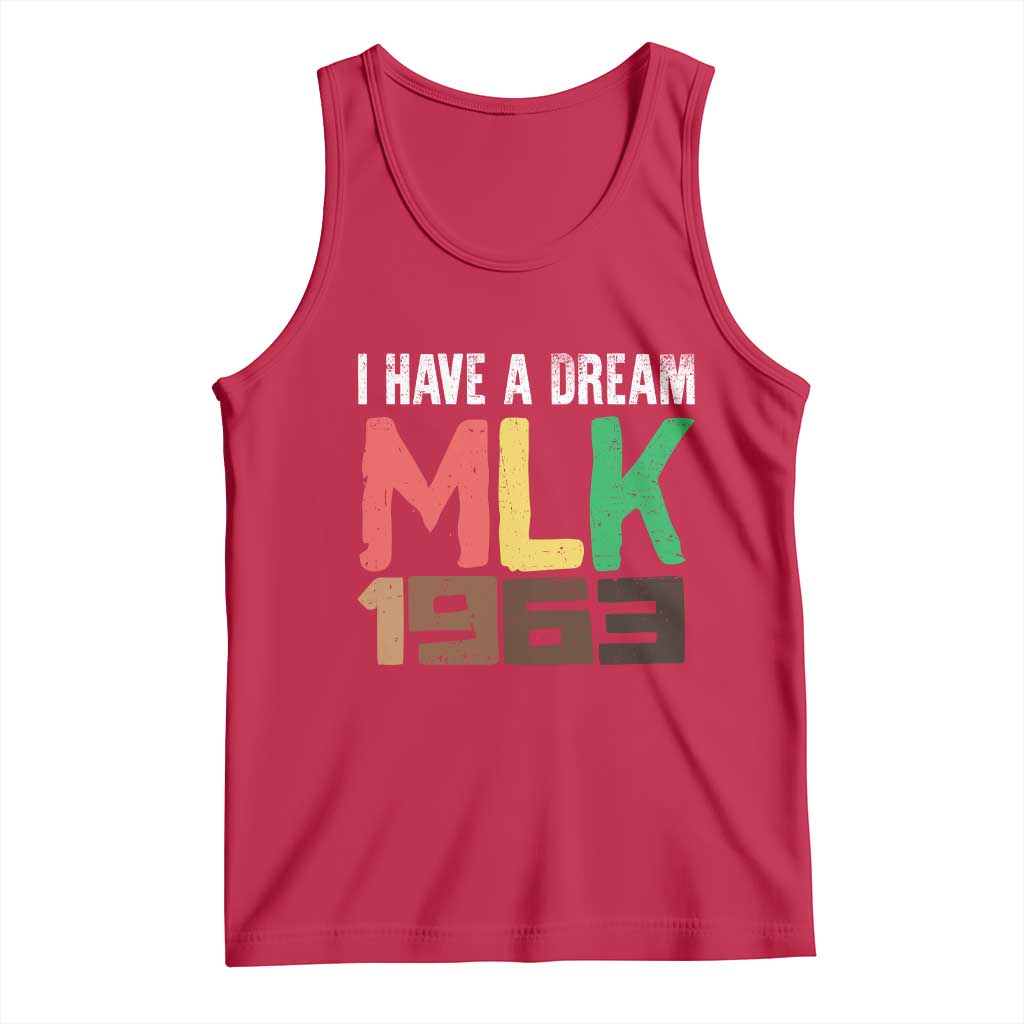 I Have A Dream Martin Luther King Tank Top MLK Day 1963 Speech TS11 Red Print Your Wear