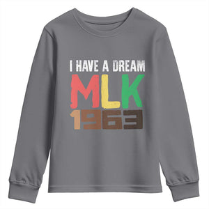 I Have A Dream Martin Luther King Youth Sweatshirt MLK Day 1963 Speech TS11 Charcoal Print Your Wear