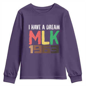 I Have A Dream Martin Luther King Youth Sweatshirt MLK Day 1963 Speech TS11 Purple Print Your Wear