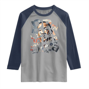 I Have A Dream Dr. Martin Luther King Raglan Shirt MLK Day 1963 TS11 Sport Gray Navy Print Your Wear