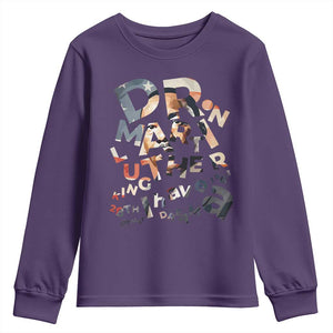 I Have A Dream Dr. Martin Luther King Youth Sweatshirt MLK Day 1963 TS11 Purple Print Your Wear