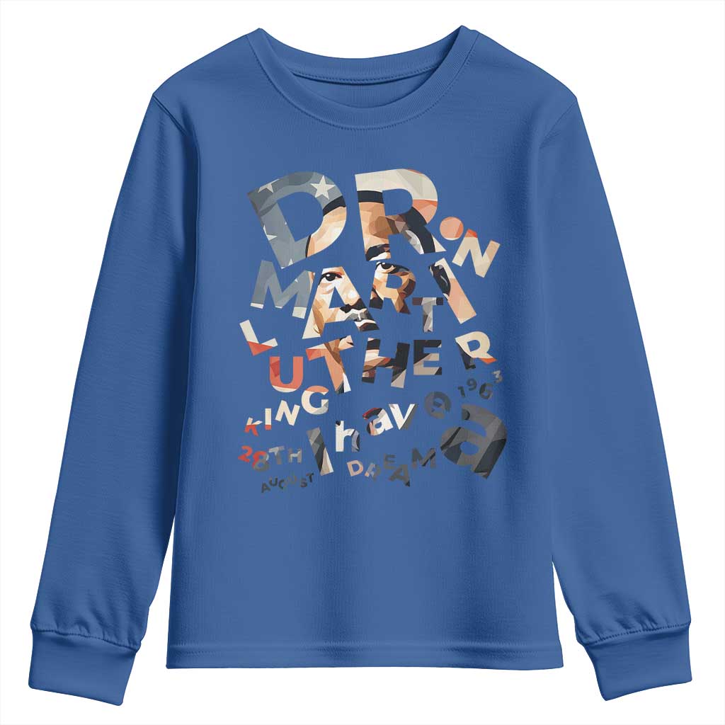 I Have A Dream Dr. Martin Luther King Youth Sweatshirt MLK Day 1963 TS11 Royal Blue Print Your Wear