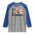 Dream Like King Dr. Martin Luther King Raglan Shirt MLK Day Vintage American Flag TS11 Sport Gray Royal Print Your Wear