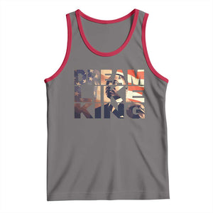 Dream Like King Dr. Martin Luther King Tank Top MLK Day Vintage American Flag TS11 Deep Heather Red Print Your Wear