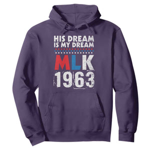 MLK His Dream Is My Dream 1963 Hoodie TS11 Purple Print Your Wear