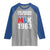 MLK His Dream Is My Dream 1963 Raglan Shirt TS11 Sport Gray Royal Print Your Wear