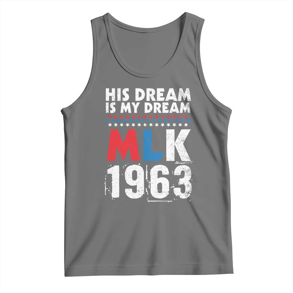 MLK His Dream Is My Dream 1963 Tank Top TS11 Black Heather Print Your Wear