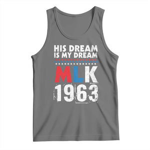 MLK His Dream Is My Dream 1963 Tank Top TS11 Black Heather Print Your Wear