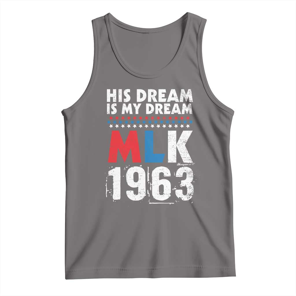 MLK His Dream Is My Dream 1963 Tank Top TS11 Deep Heather Print Your Wear