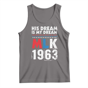 MLK His Dream Is My Dream 1963 Tank Top TS11 Deep Heather Print Your Wear