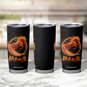 Year of The Fire Horse 2026 Tumbler Cup Chinese Zodiac Lunar New Year TS11 Print Your Wear