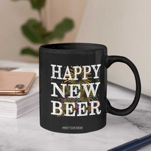 Funny Happy New Beer New Year Coffee Mug NYE Party Beer Lover Firework TS11 Print Your Wear