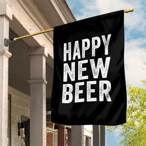 Funny Happy New Beers New Year Garden Flag NYE Party Beer Lover TS11 Print Your Wear