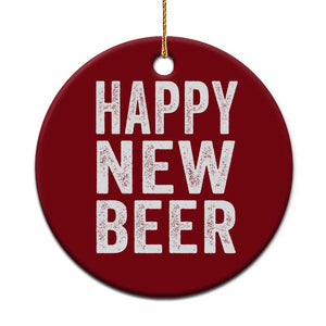 Funny Happy New Beers New Year Ceramic Ornament NYE Party Beer Lover TS11 1pc Red Print Your Wear