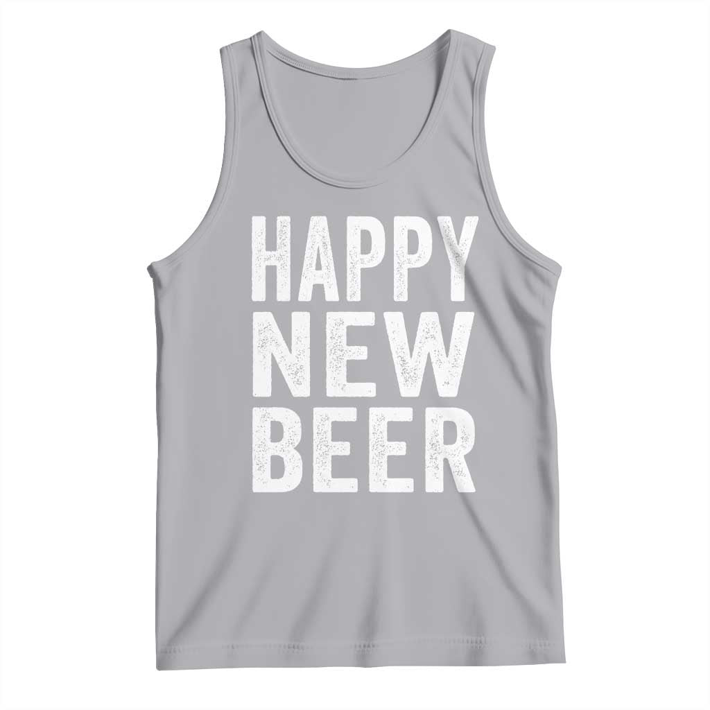 Funny Happy New Beers New Year Tank Top NYE Party Beer Lover TS11 Athletic Heather Print Your Wear
