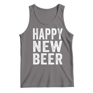 Funny Happy New Beers New Year Tank Top NYE Party Beer Lover TS11 Deep Heather Print Your Wear