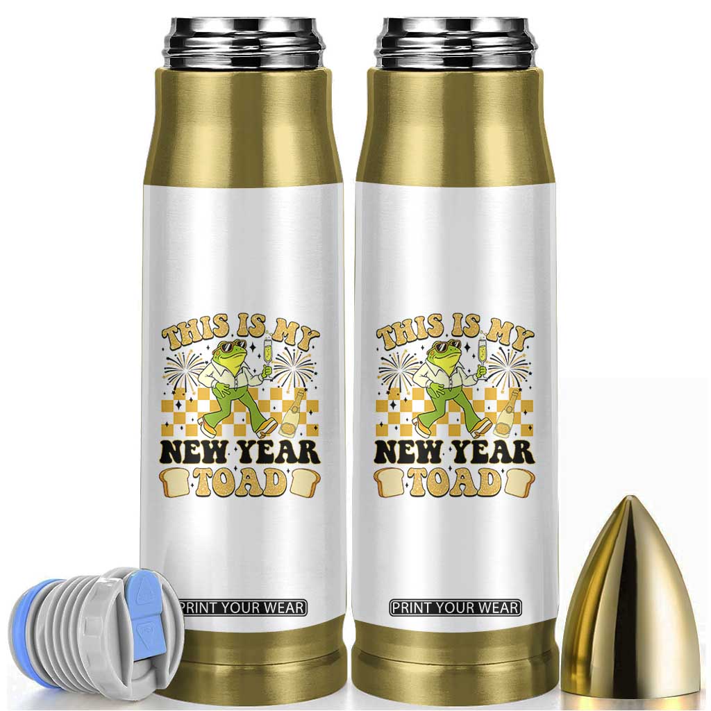 Funny New Years Eve Bullet Tumbler This Is My New Year Toad Frog Pun TS11 White Print Your Wear