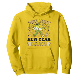 Funny New Years Eve Hoodie This Is My New Year Toad Frog Pun TS11 Daisy Print Your Wear
