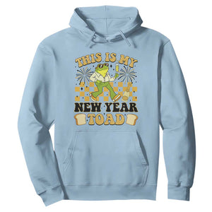Funny New Years Eve Hoodie This Is My New Year Toad Frog Pun TS11 Light Blue Print Your Wear
