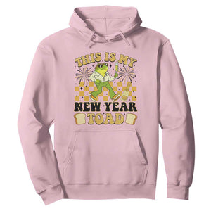 Funny New Years Eve Hoodie This Is My New Year Toad Frog Pun TS11 Light Pink Print Your Wear