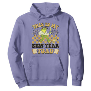 Funny New Years Eve Hoodie This Is My New Year Toad Frog Pun TS11 Violet Print Your Wear