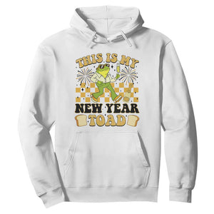 Funny New Years Eve Hoodie This Is My New Year Toad Frog Pun TS11 White Print Your Wear