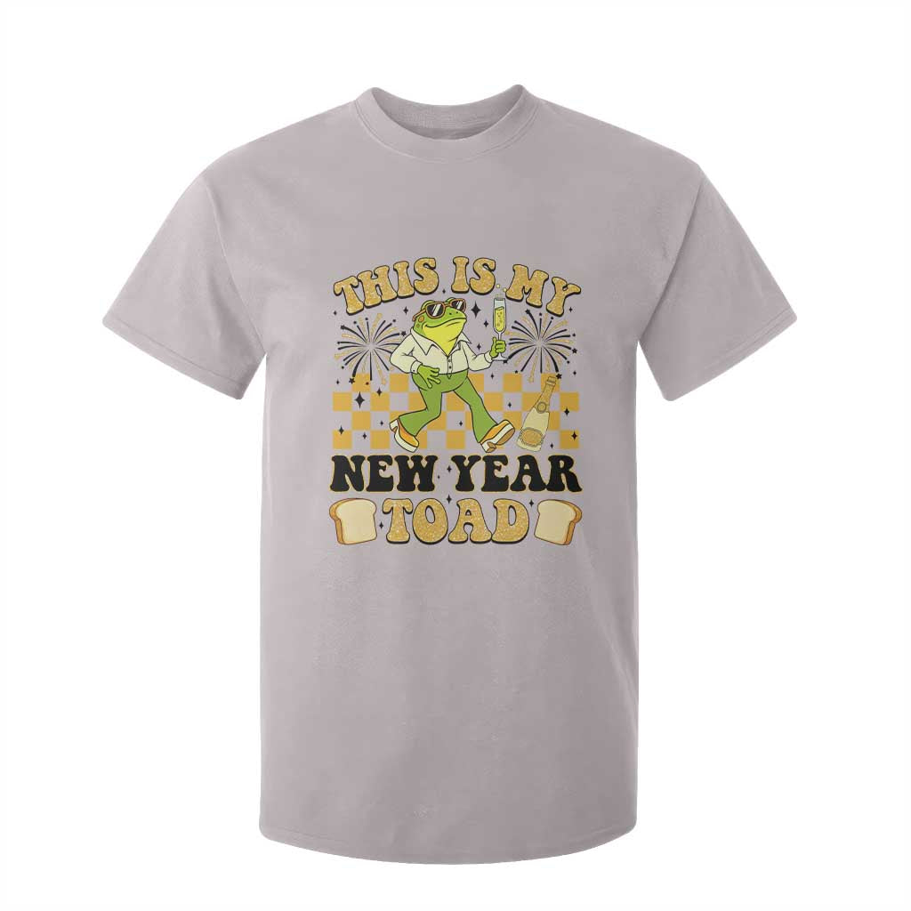 Funny New Years Eve T Shirt For Kid This Is My New Year Toad Frog Pun TS11 Ice Gray Print Your Wear