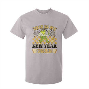 Funny New Years Eve T Shirt For Kid This Is My New Year Toad Frog Pun TS11 Ice Gray Print Your Wear