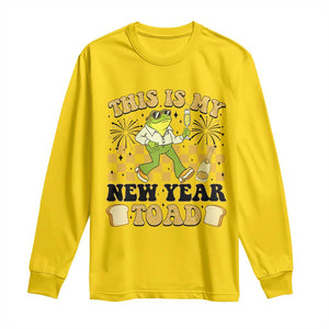 Funny New Years Eve Long Sleeve Shirt This Is My New Year Toad Frog Pun TS11 Daisy Print Your Wear