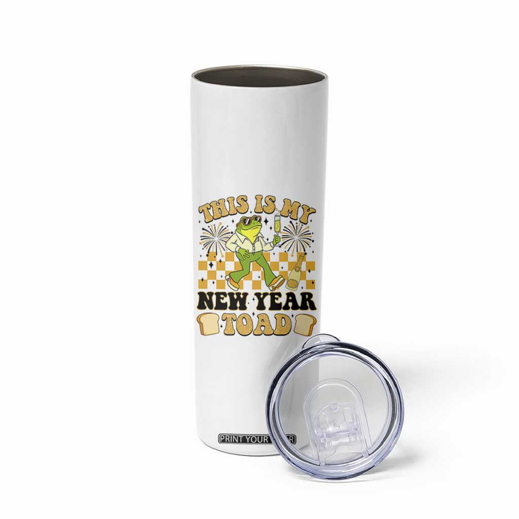 Funny New Years Eve Skinny Tumbler This Is My New Year Toad Frog Pun TS11 Print Your Wear