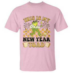 Funny New Years Eve T Shirt This Is My New Year Toad Frog Pun TS11 Light Pink Print Your Wear