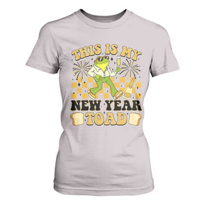 Funny New Years Eve T Shirt For Women This Is My New Year Toad Frog Pun TS11 Ice Gray Print Your Wear